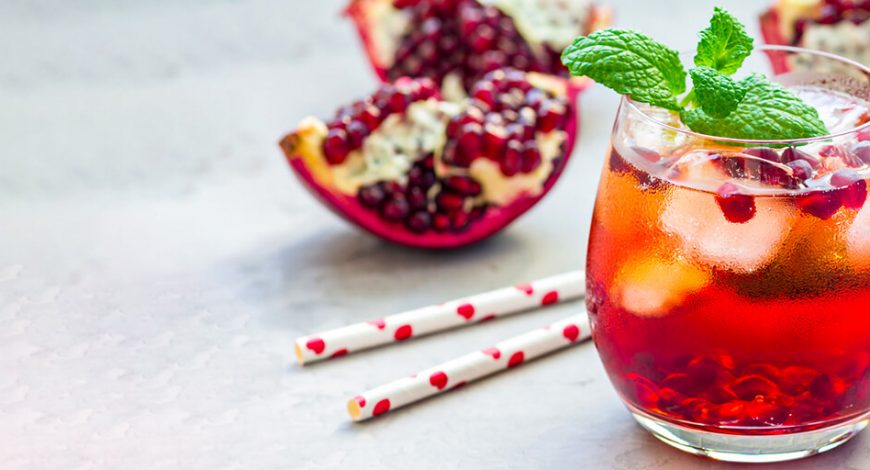 Holiday Pomegranate Mojito